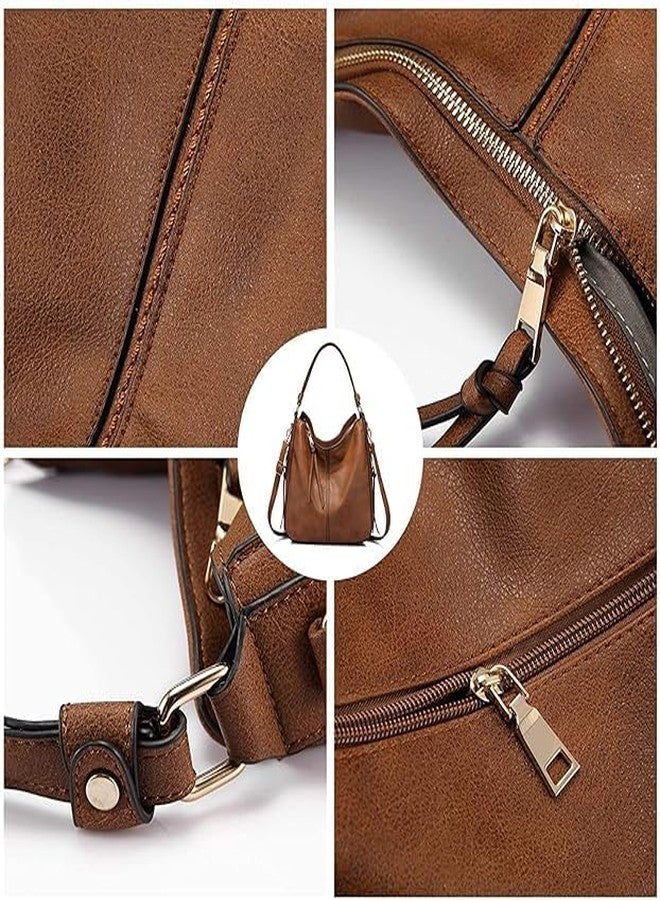 Blikiz® Women Faux Leather Handbags Shoulder Hobo Bag Ladies Big Purse With Long Strap - Image 3